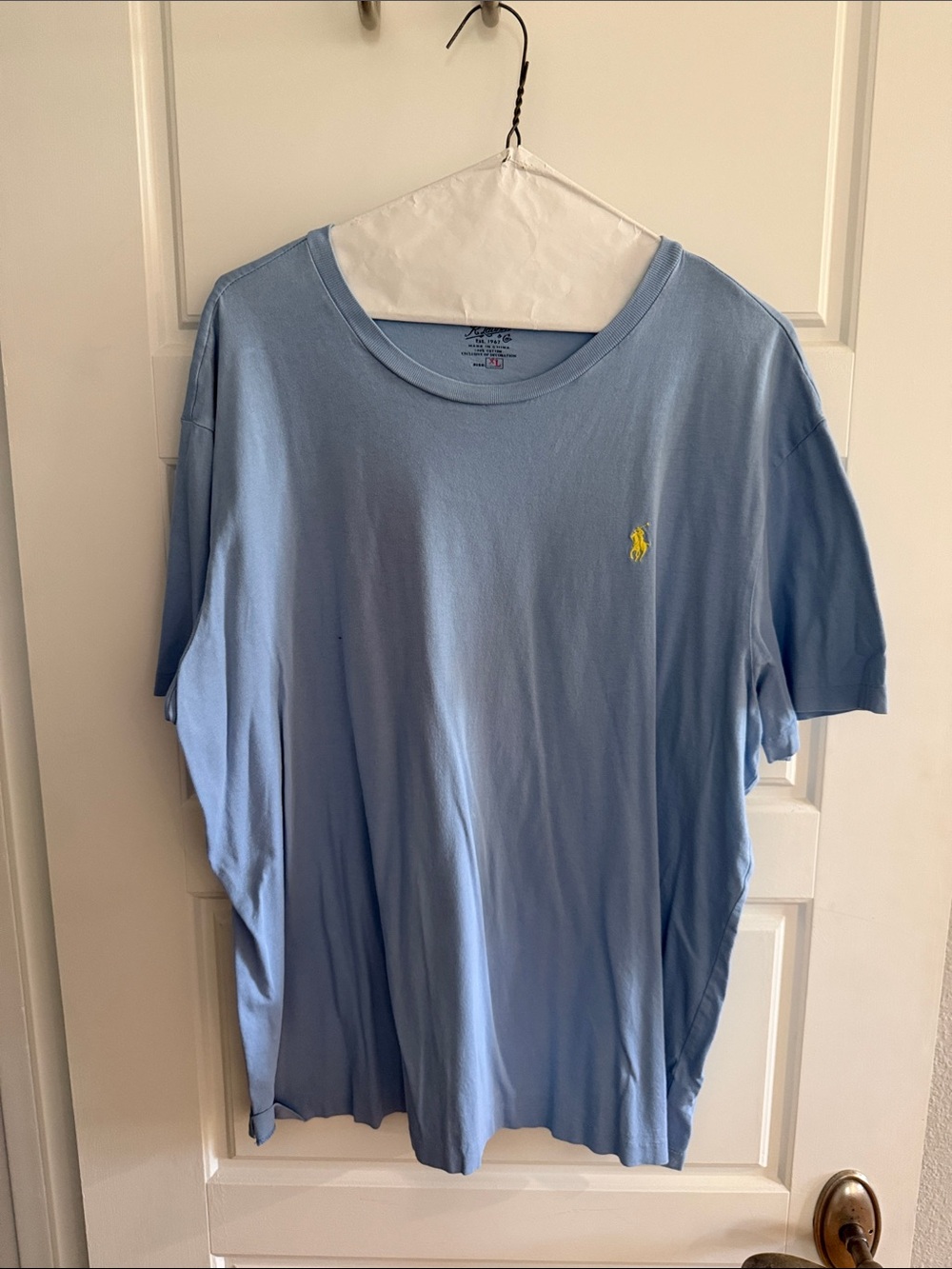 Ralph Lauren Light Blue Polo Tee with Yellow Pony Logo